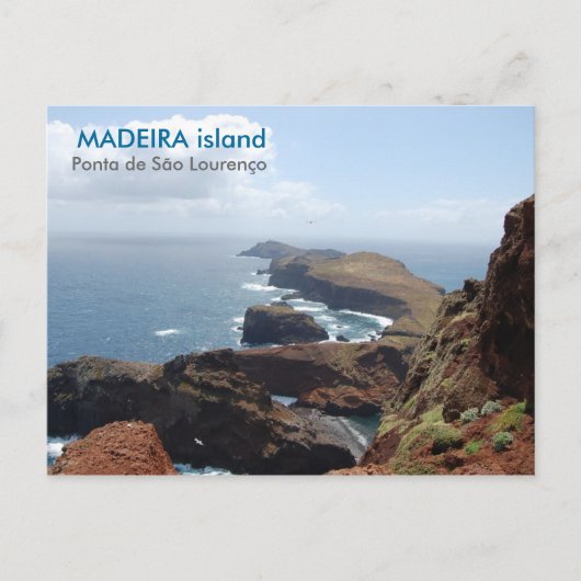 eiland Madeira, Ponta de São Lourenço Briefkaart (Voorkant)