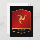 eiland Man Briefkaart (Voorkant / Achterkant)