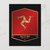 eiland Man Briefkaart (Voorkant)