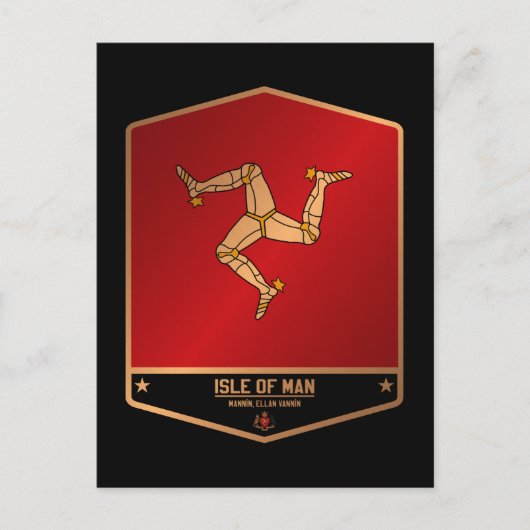 eiland Man Briefkaart (Voorkant)