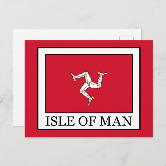 eiland Man Briefkaart (Voorkant / Achterkant)