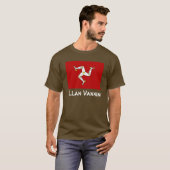 eiland Man/Ellan Vannin T-shirt (Voorkant volledig)