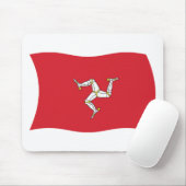 eiland Man Flag Mousepad Muismat (Met muis)
