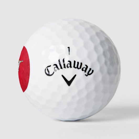eiland Man Golfballen (Logo)