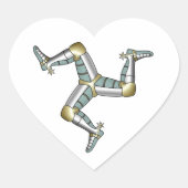 eiland Man Hart Sticker (Voorkant)