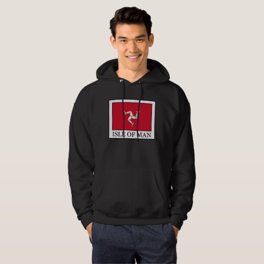 eiland Man Hoodie (Voorkant volledig)