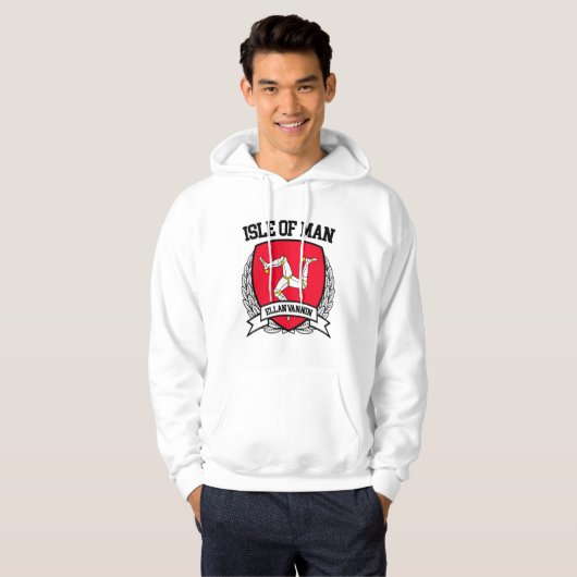 eiland Man Hoodie (Voorkant volledig)