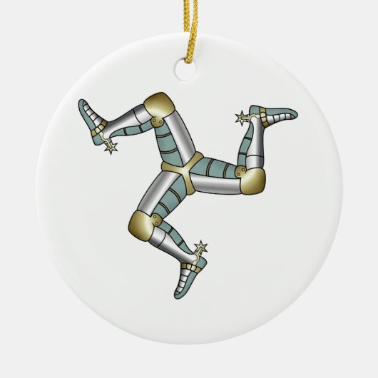 eiland Man Keramisch Ornament (Voorkant)