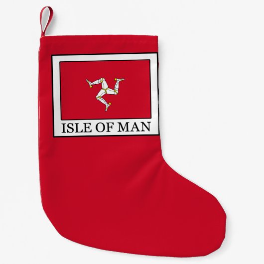 eiland Man Kleine Kerstsok (Voorkant)