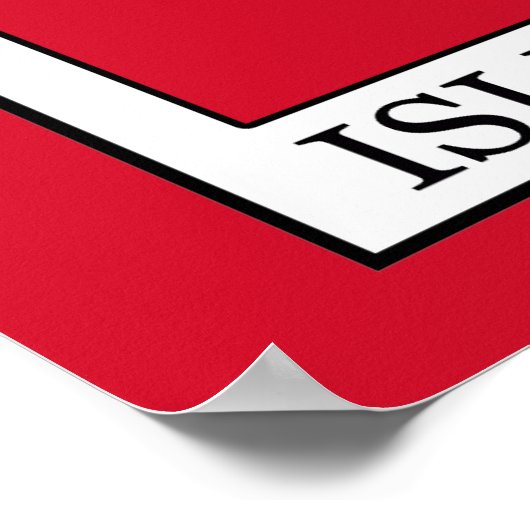 eiland Man Poster (Hoek)