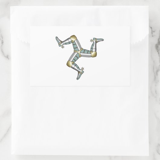 eiland Man Rechthoekige Sticker (Tas)