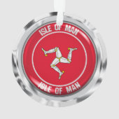 eiland Man Round Emblem Ornament (achterkant)