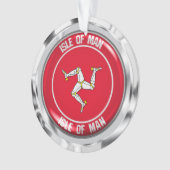 eiland Man Round Emblem Ornament (voorkant)
