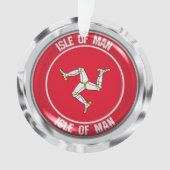 eiland Man Round Emblem Ornament (voorkant)