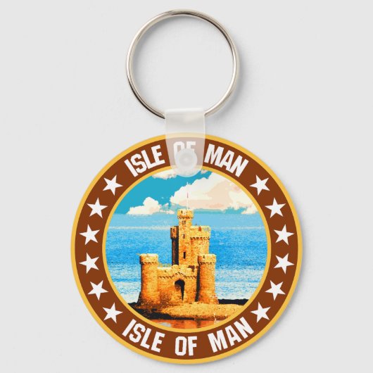 eiland Man Sleutelhanger (Achterkant)