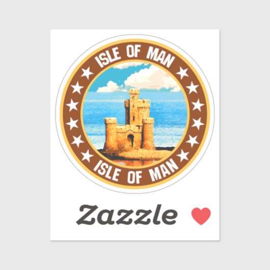 eiland Man Sticker (Vel)