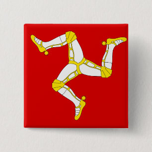 eiland man vierkante button 5,1 cm