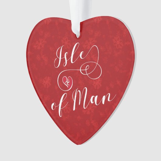 eiland Man Vlag Heart, Manx Ornament (voorkant)