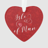 eiland Man Vlag Heart, Manx Ornament (achterkant)