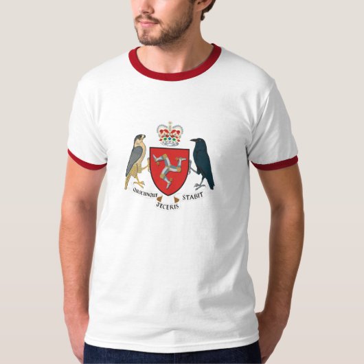 eiland Man Wapenmunt shirt (Voorkant)