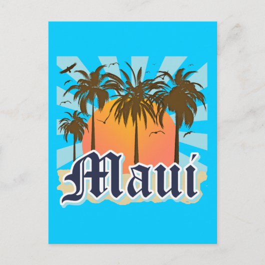 eiland Maui Hawaii Souvenir Briefkaart (Voorkant)