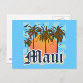 eiland Maui Hawaii Souvenir Briefkaart (Voorkant / Achterkant)