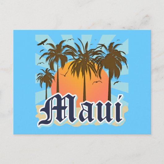 eiland Maui Hawaii Souvenir Briefkaart (Voorkant)
