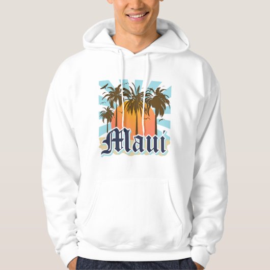 eiland Maui Hawaii Souvenir Hoodie (Voorkant)
