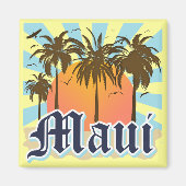 eiland Maui Hawaii Souvenir Magneet (Voorkant)