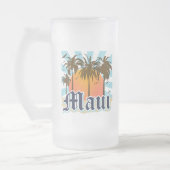 eiland Maui Hawaii Souvenir Matglas Bierpul (Links)
