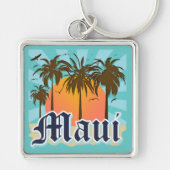 eiland Maui Hawaii Souvenir Sleutelhanger (Voorkant)