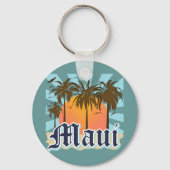 eiland Maui Hawaii Souvenir Sleutelhanger (Voorkant)