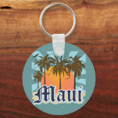 eiland Maui Hawaii Souvenir Sleutelhanger (Voorkant)