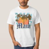 eiland Maui Hawaii Souvenir T-shirt (Voorkant)