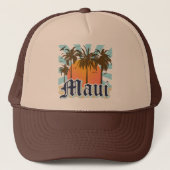 eiland Maui Hawaii Souvenir Trucker Pet (Voorkant)