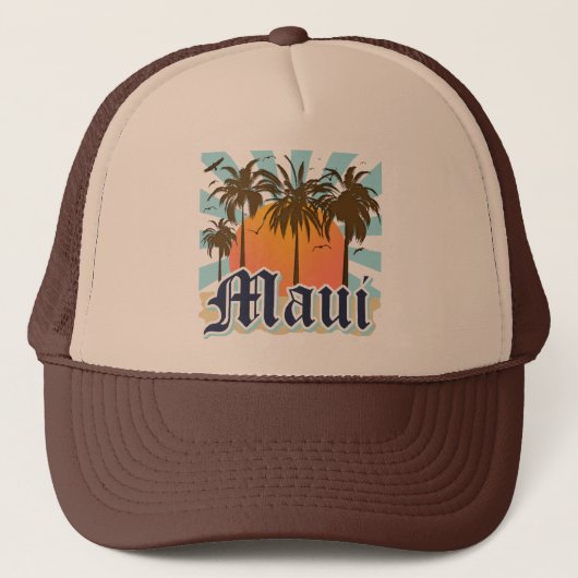 eiland Maui Hawaii Souvenir Trucker Pet (Voorkant)