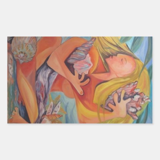 Eiland Meisje - Stickers (Voorkant)