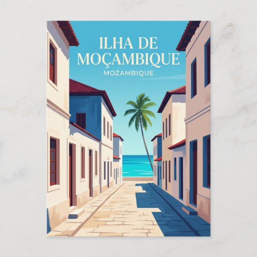 Eiland Mozambique Mozambique Briefkaart (Voorkant)