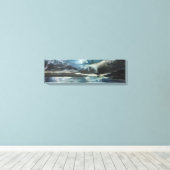 eiland Mull Panorama Canvas (Insitu (Houten vloer))