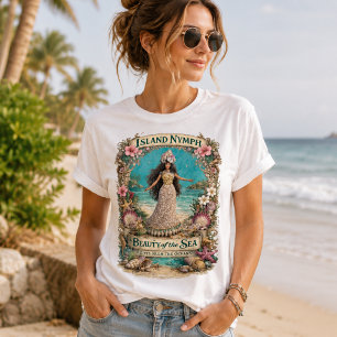 Eiland Nimf Tropisch Spiritueel Oceaan Fantasie Ar T-shirt