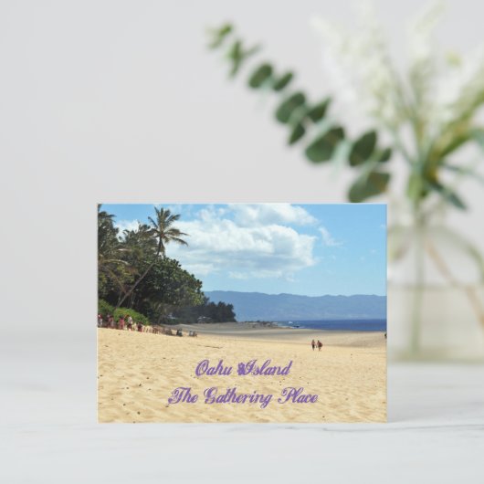 eiland Oahu Briefkaart (Staand voorkant)
