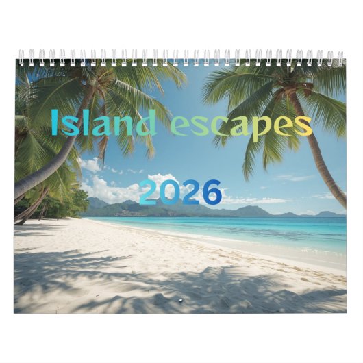 Eiland ontsnappingen 2026 kalender (Hoes)