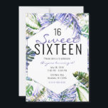 Eiland Paarse Sering Tropisch Palmblad Zoete 16 Kaart<br><div class="desc">aanpassen voor elke gelegenheid</div>