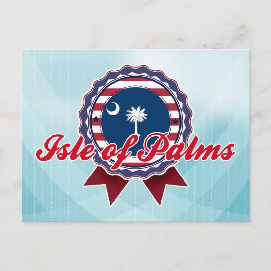 eiland Palms, SC Briefkaart (Voorkant)