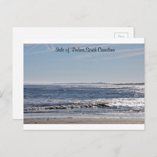 eiland Palms, South Carolina Briefkaart (Voorkant / Achterkant)