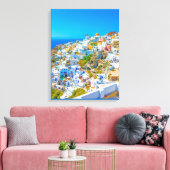 Eiland Paradijs Griekse eiland Serenity Canvas Afdruk (Insitu (Woonkamer))