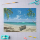 Eiland Paradise Ocean 20-x30 ontkoppeling Tissuepapier (Craft)