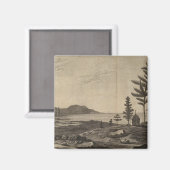eiland Pines, Nieuw-Caledonië Magneet (Voorkant / Achterkant)