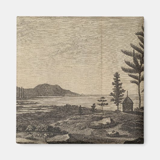 eiland Pines, Nieuw-Caledonië Magneet (Voorkant)