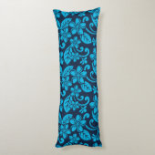 EILAND PLUMERIA (Blauw x 2) Lichaamskussen (Achterkant (Verticaal))